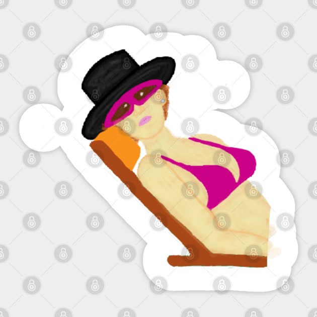 Sexy-Exy Sun Bathing Sticker by Sexy-Exy